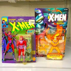 X-Men Marvel ‘93 Magneto & ‘95 Sabertooth Age of Apocalypse Action Figures NIB